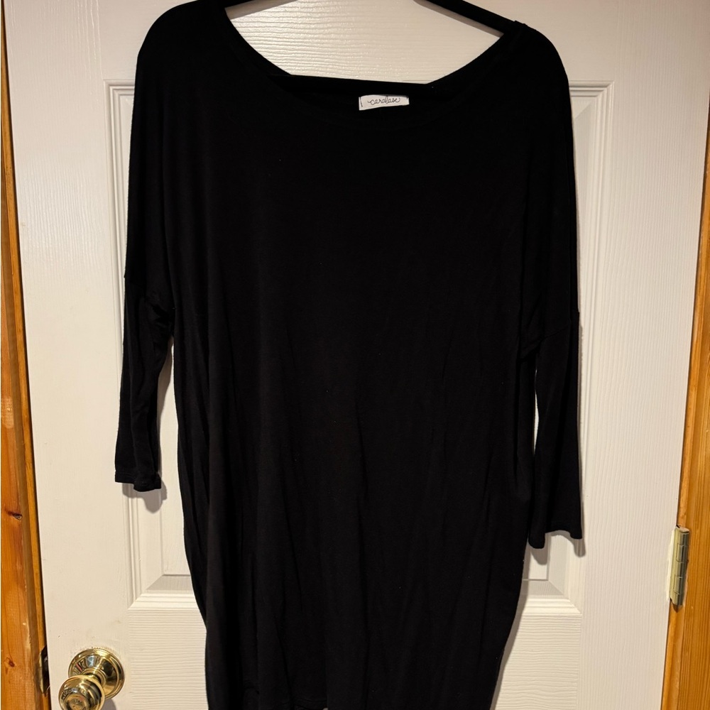 Chic Black Tunic Top